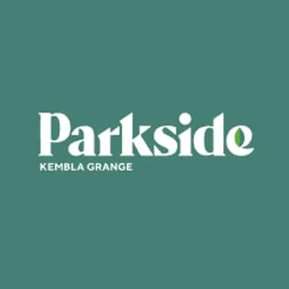 A Logo for Parkside Kembla Grange on A Green Background — Evolution Building Group Dapto, NSW