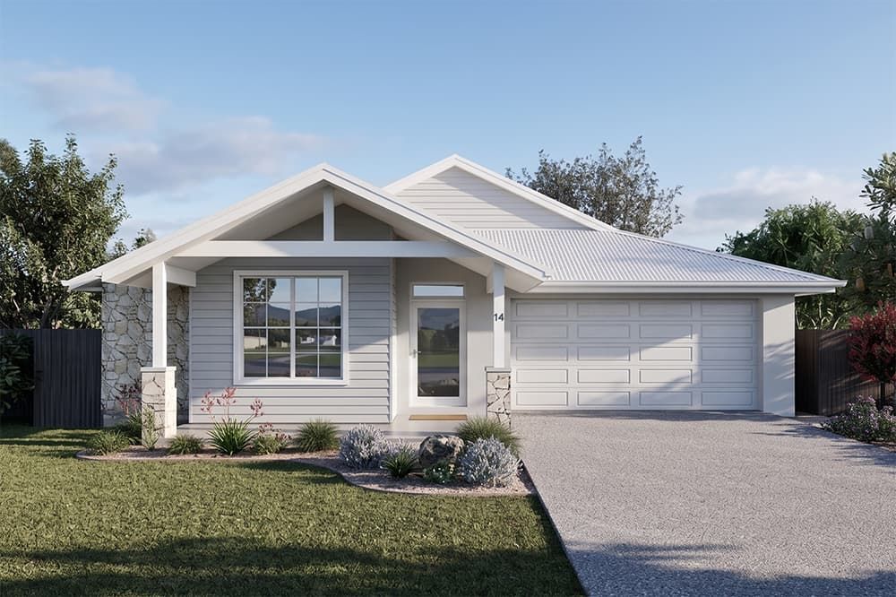 An Artist's Impression of A House with A Gray Garage Door — Evolution Building Group Dapto, NSW