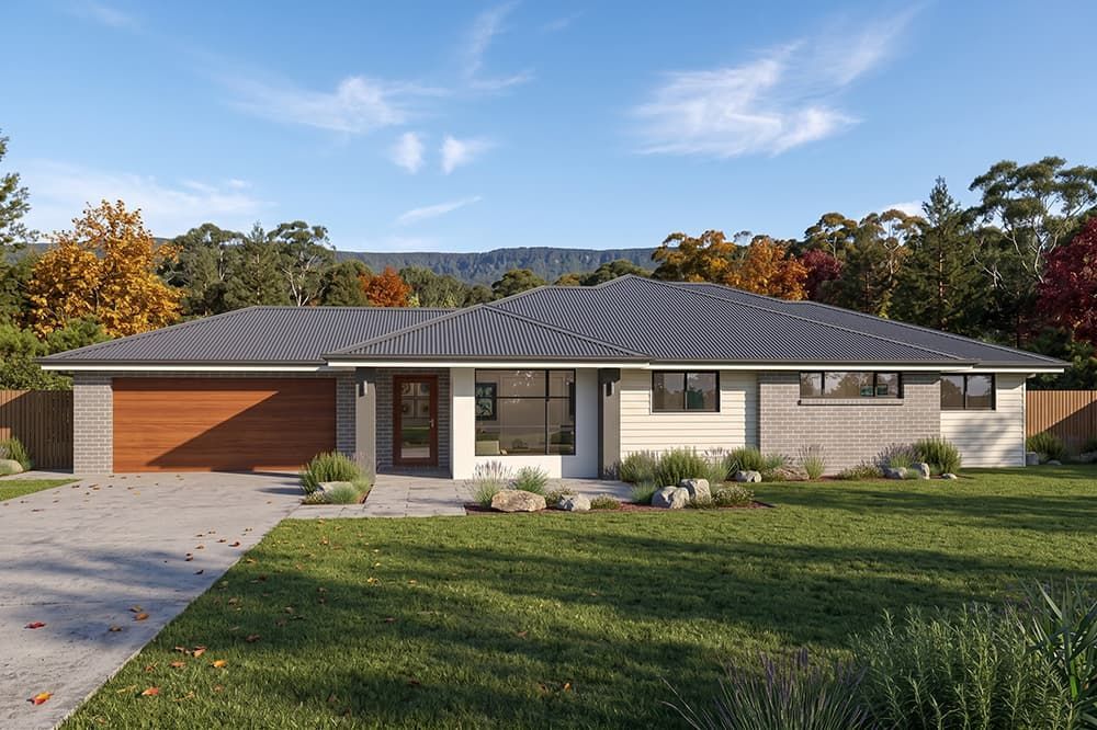 An Artist's Impression of A House with A Modern Facade — Evolution Building Group Dapto, NSW