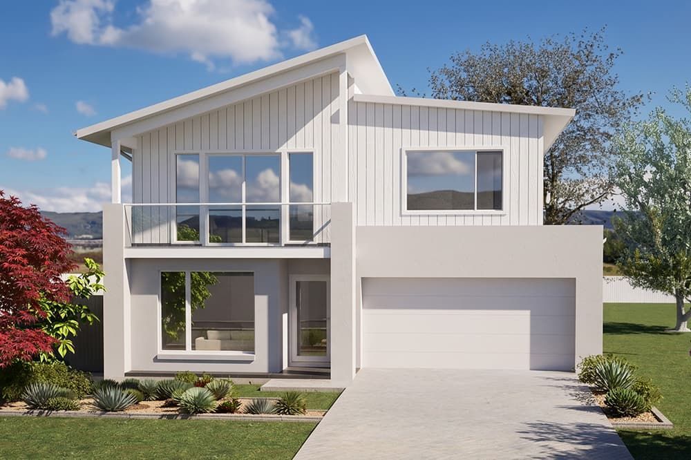 An Artist's Impression of A House with A Coastal Facade — Evolution Building Group Dapto, NSW