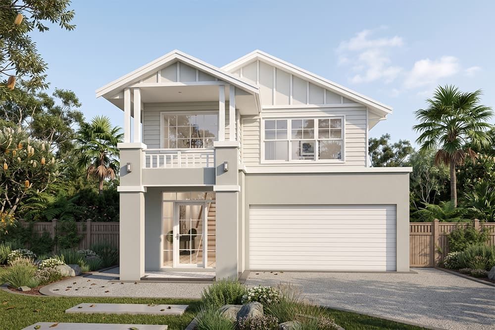 An Artist's Impression of A House with A Garage and A Balcony — Evolution Building Group Dapto, NSW