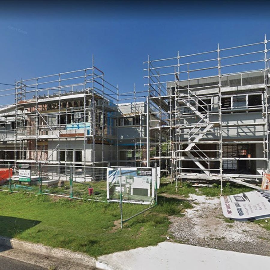A Building Under Construction with Scaffolding Around It — Evolution Building Group Dapto, NSW