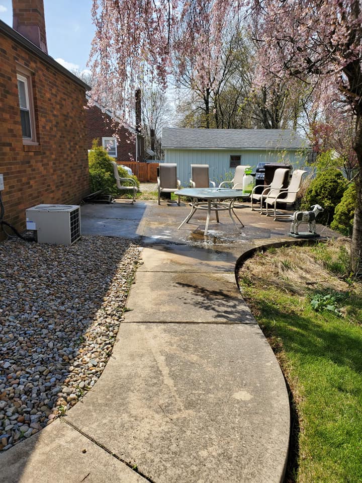 Before Sidewalk Cleaning - Canton, OH - Big T's Power Clean