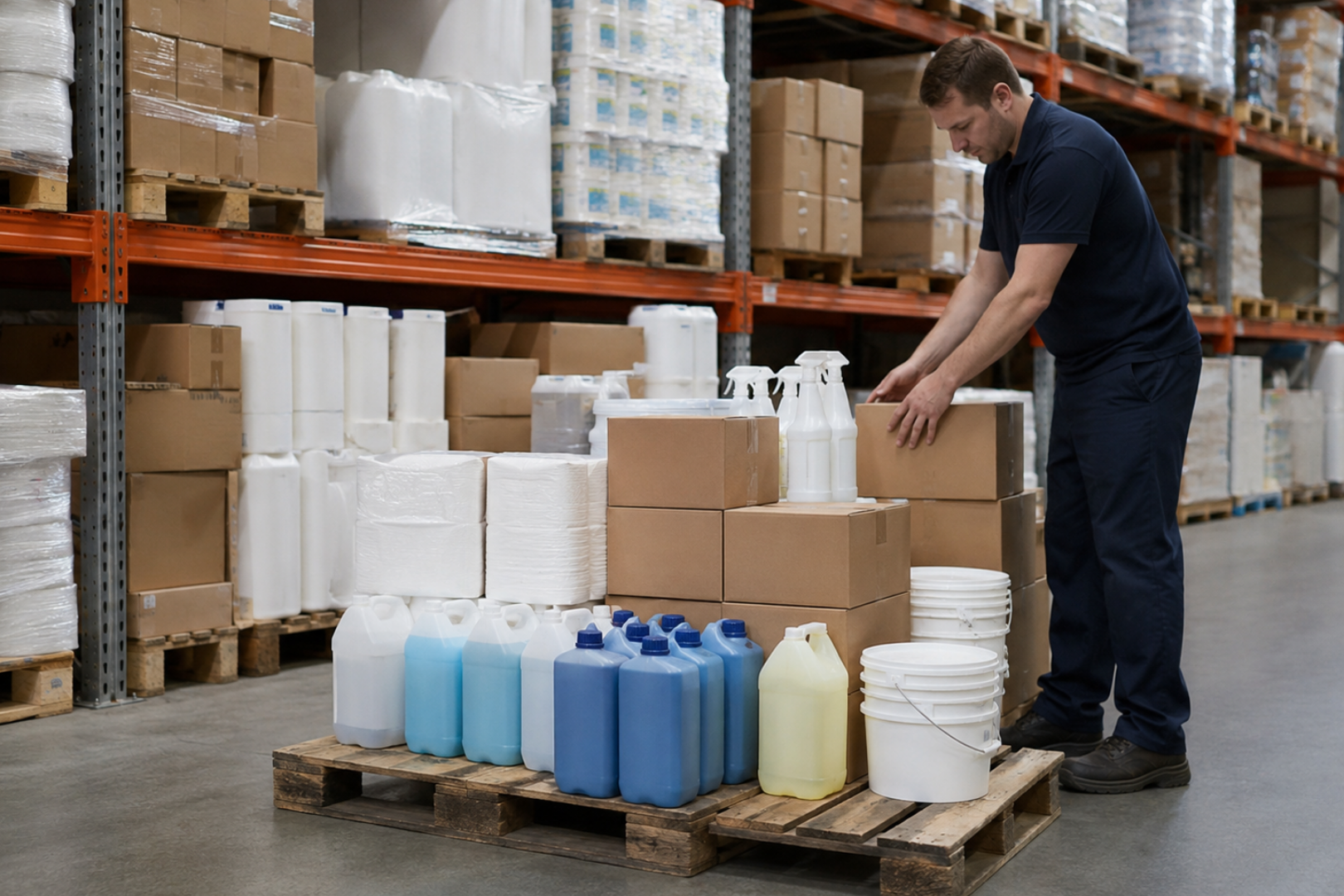 janitorial supplies bulk distribution warehouse