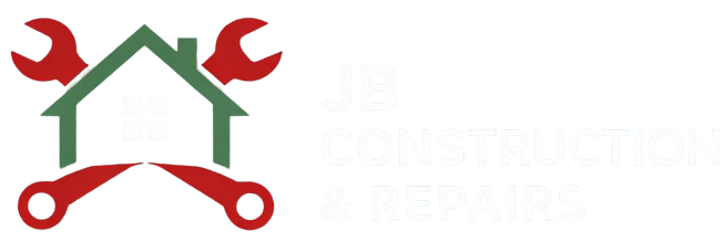 Logo with green house, red wrenches, and white text: "JR Renovation Repairs."