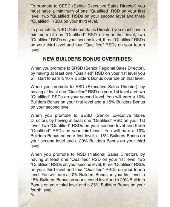 Blurry flyer with small text titled “New Builders Bonus Override,” likely an insurance or sales notice.