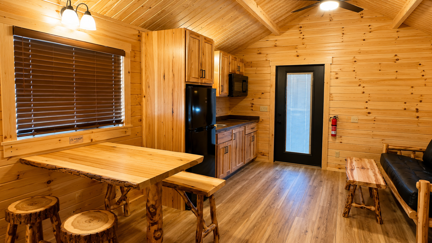 kitchen family cabin zion vacation village