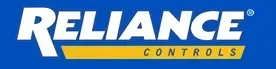 Reliance controls logo on a blue background