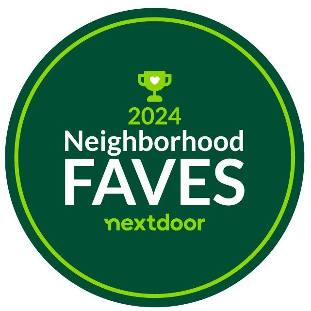 A dark green circle logo with a trophy icon, reading 