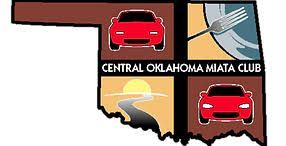 A logo for the central oklahoma miata club