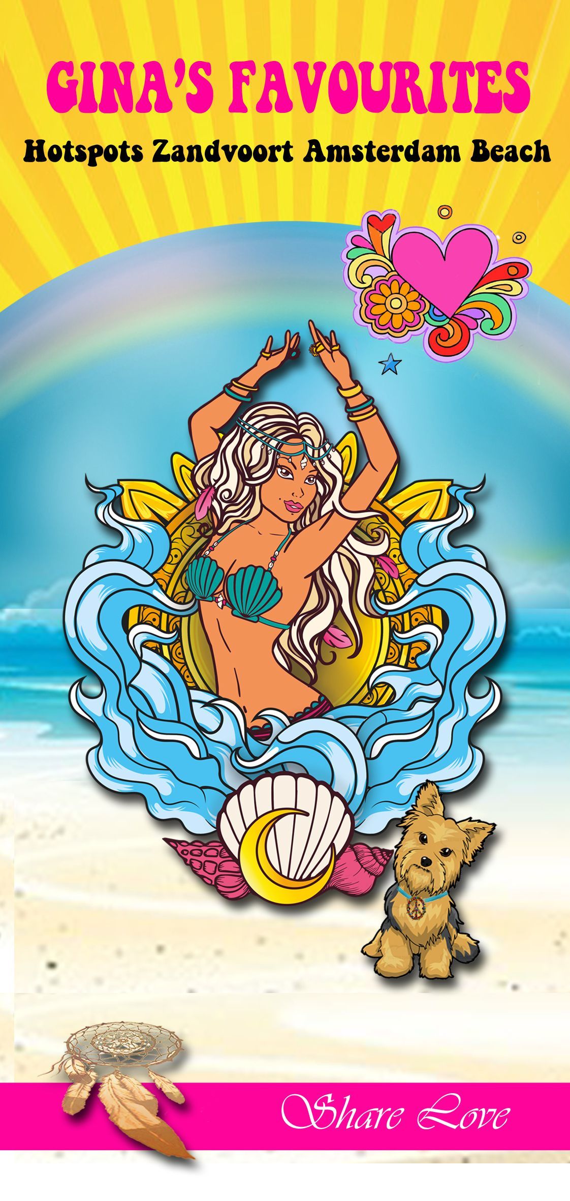 www.ginasfavourites.com-Hotspots-Zandvoort-Guidemap-plattegrond Events-shops-Dagje zandvoort-Duinen-strand-Beachclubs-Strandweer-Gina Petula