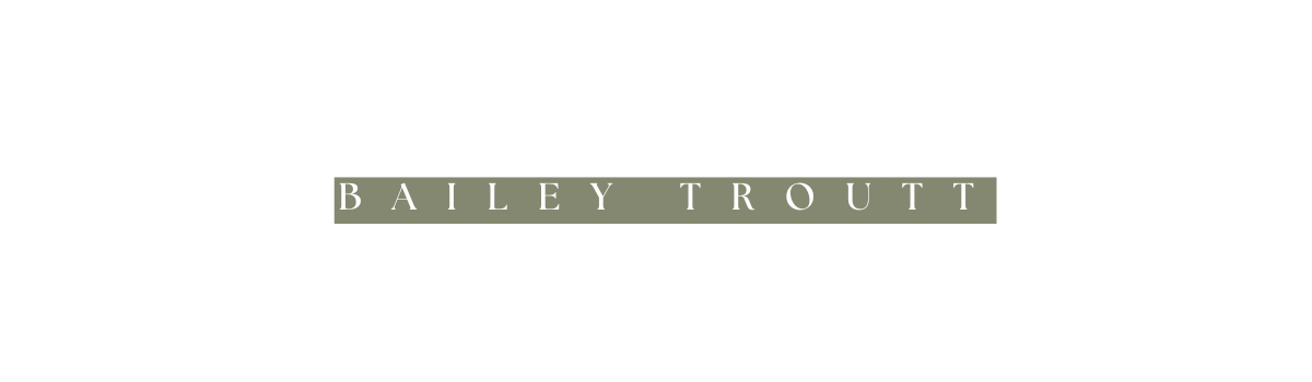 A logo for bailey trout is shown on a white background.