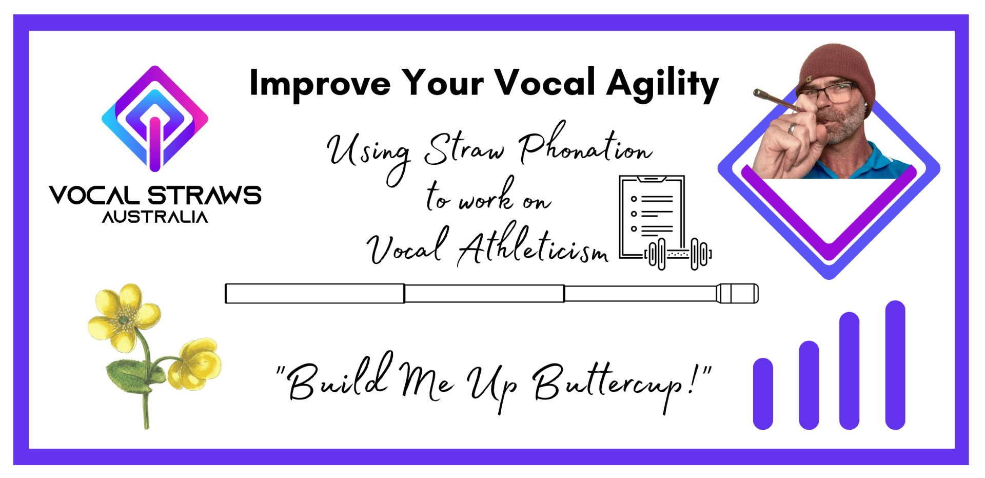 A poster that says improve your vocal agility