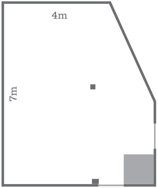 plattegrond praktijkruimte WATER bij Hugz hub in Zelhem