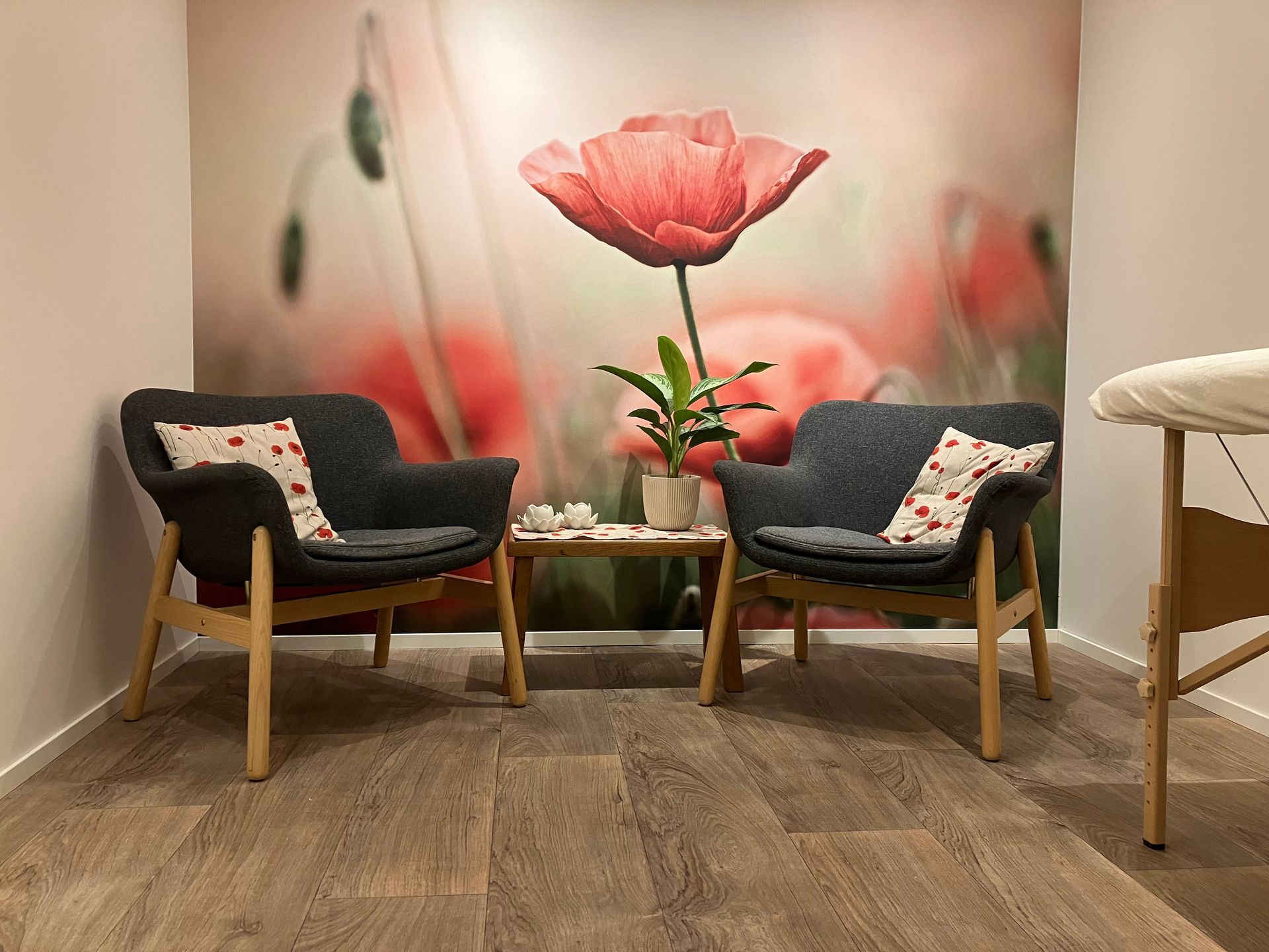 hugz praktijkruimte vuur Bij Hugz hub in Zelhem huur je deze fijne ruimte VUUR voor bijvoorbeeld healing, massage, coaching of therapiesessie.