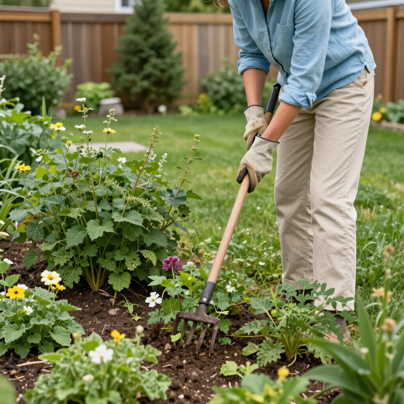 Gardening by hand for eco friendly appproach