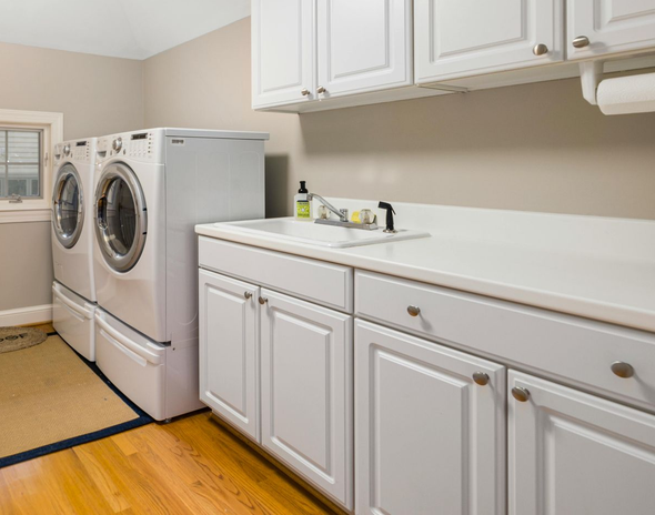 Clean laundry room