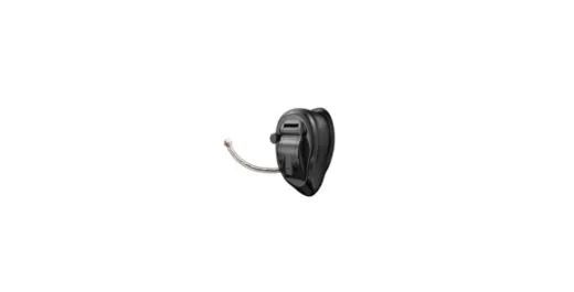 Black wall-mounted retractable dog leash with silver cord