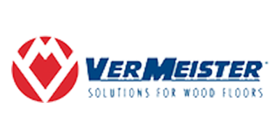 Logo VerMeister con emblema rosso e testo blu, slogan 