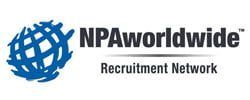 NPAworldwide logo with blue globe icon and text “Recruitment Network”