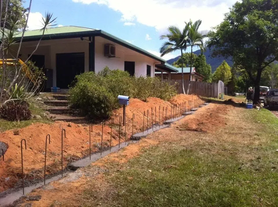 Concrete pool surround installation in Cairns