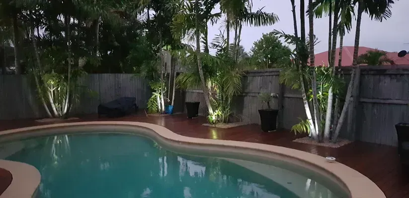 Concrete pool surround installation in Cairns