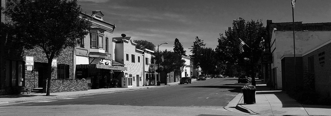 Main Street storefronts in the village of Rio