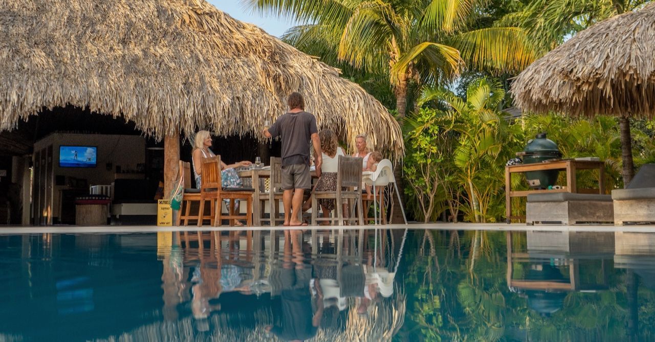 Beautiful resort in the caribbean with pool
