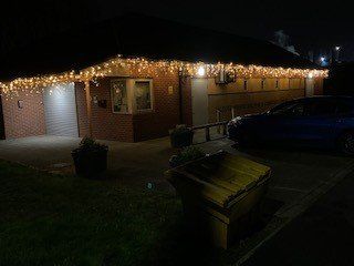 Festive lights displayed at Hilcote Community Centre