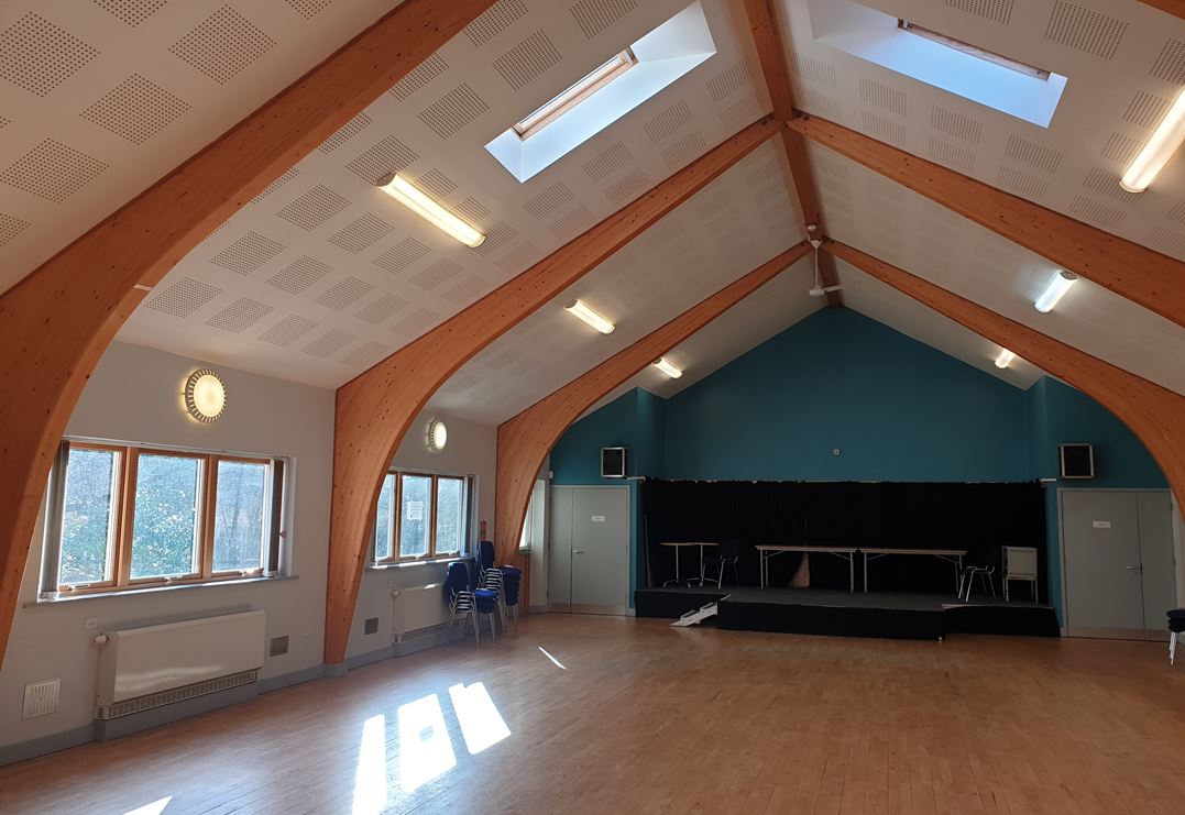 Image of the hall at Hilcote Community Centre