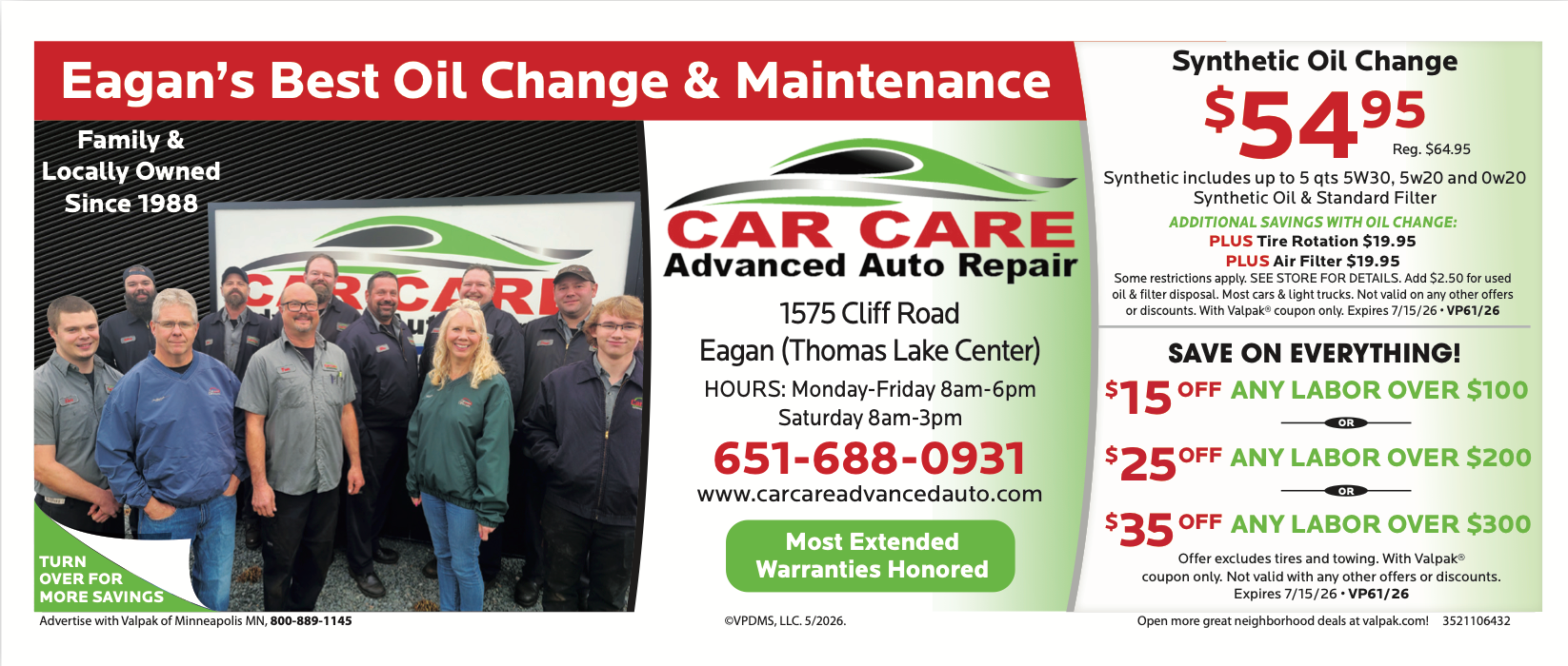 Oil Change Special | Car Care Advanced Auto