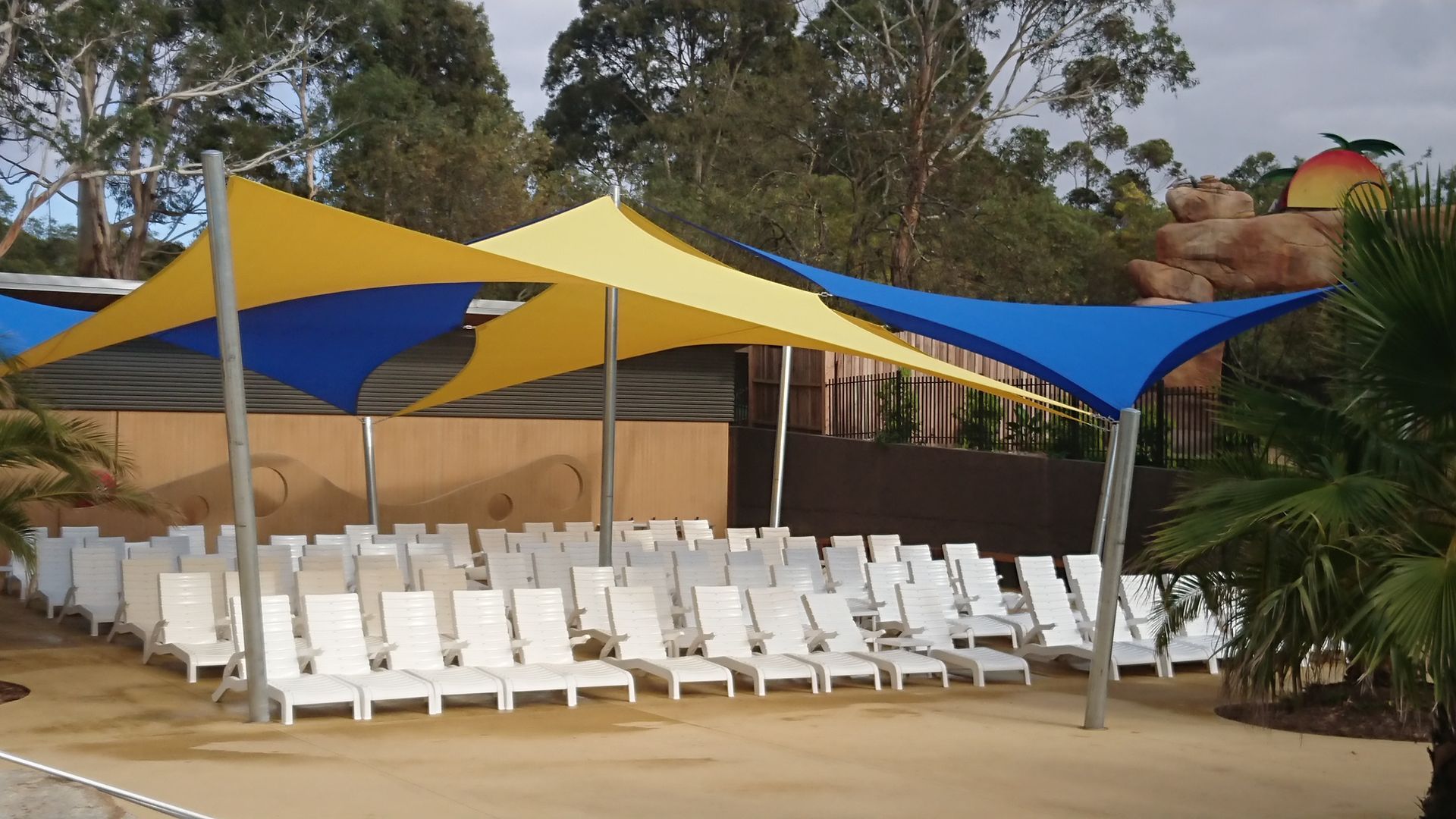 Premium shade sail installation over a backyard decking area in Templestowe, featuring a durable UV‑protective shade sail structure designed for residential outdoor spaces, shade sail replacement 