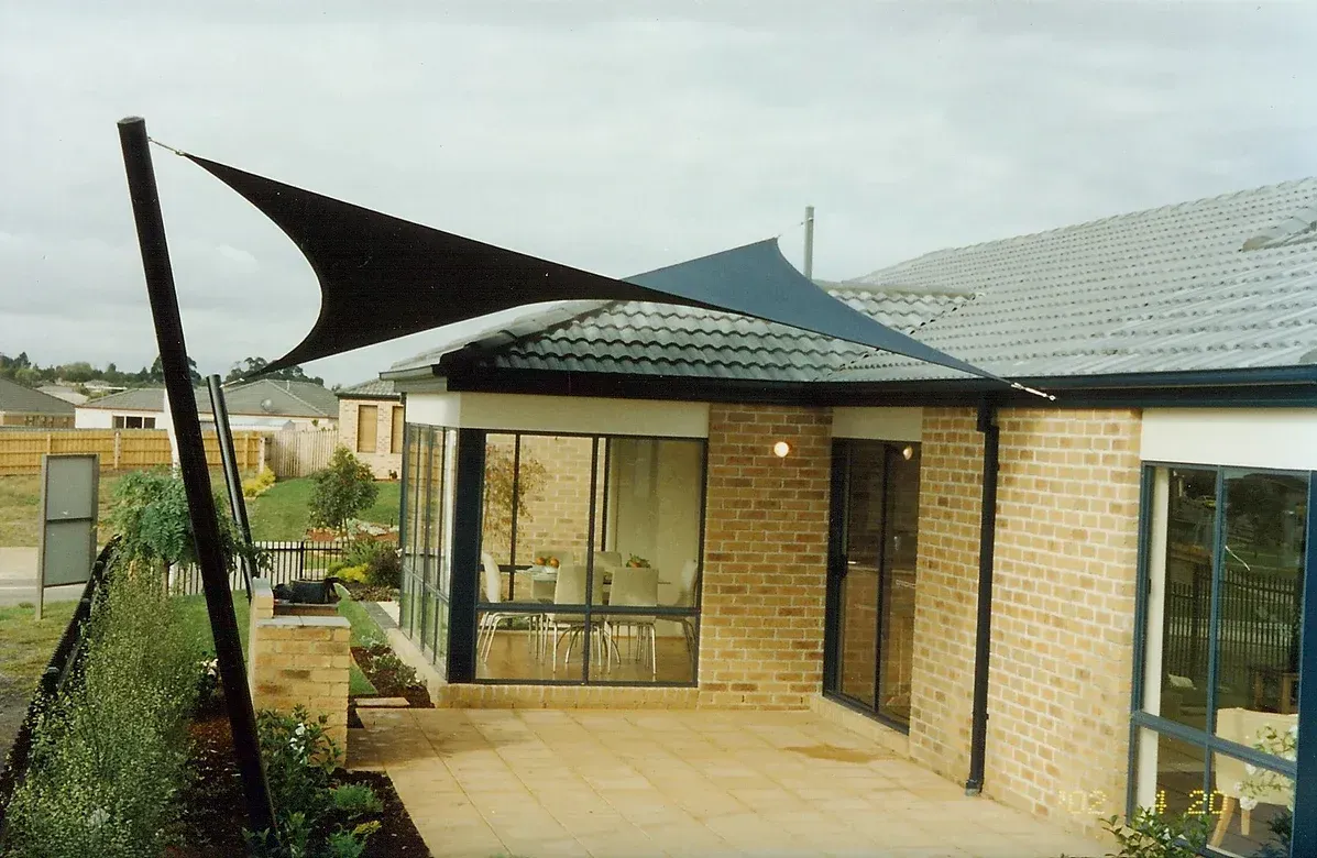 Black Shade on Pavement | Harkaway, VIC | Sundance Shade Structures PTY LTD 