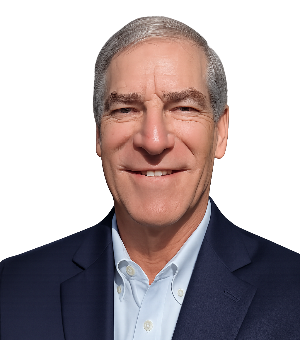A man in a white shirt is smiling for the camera