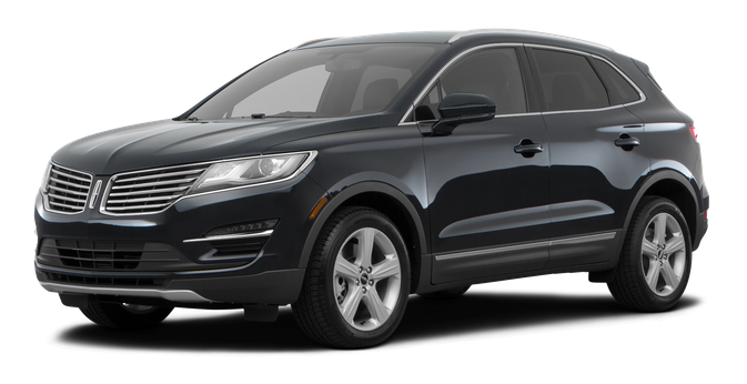 A black lincoln mkx is shown on a white background.