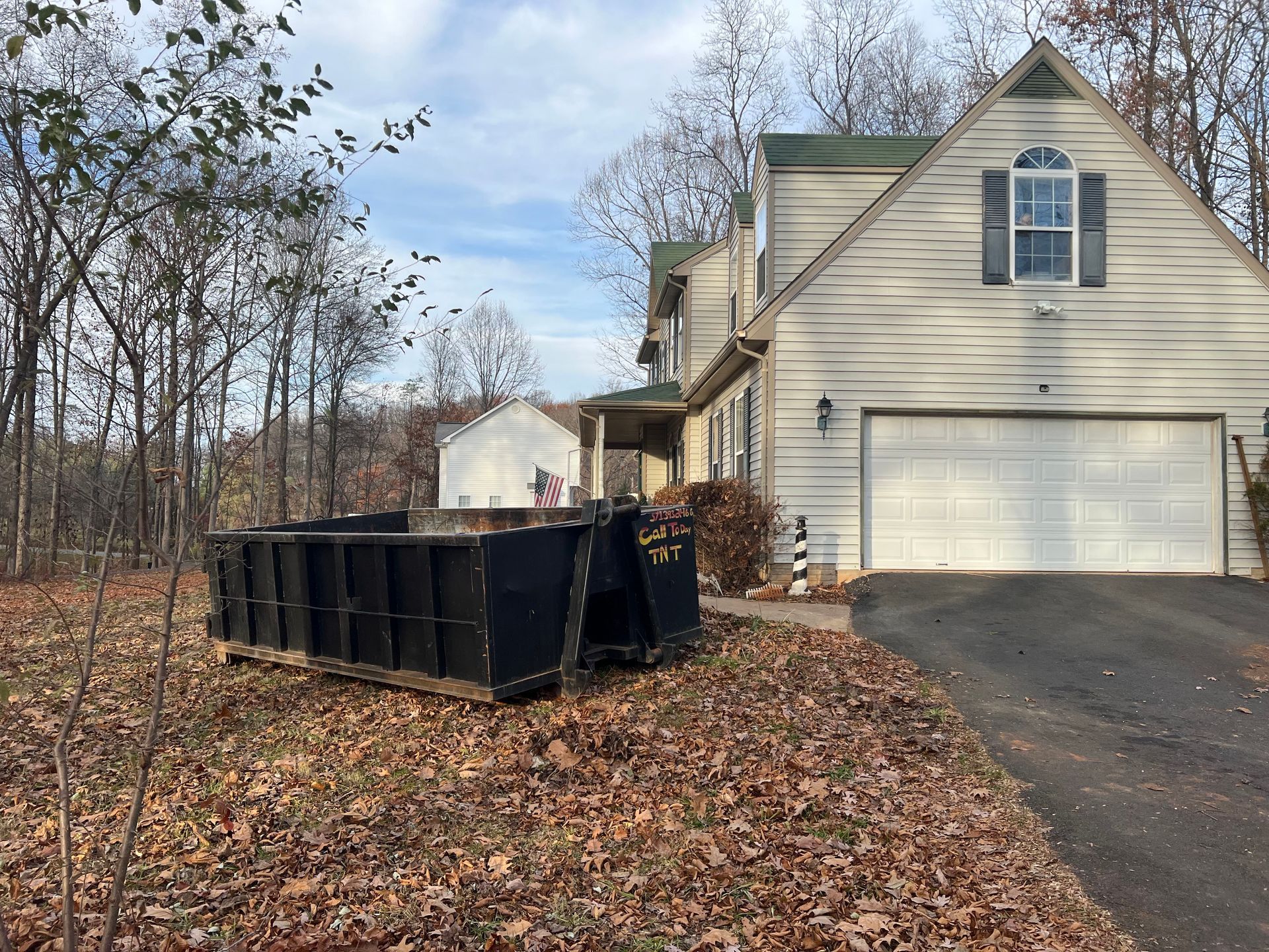 Rent a dumpster for Fall cleanup