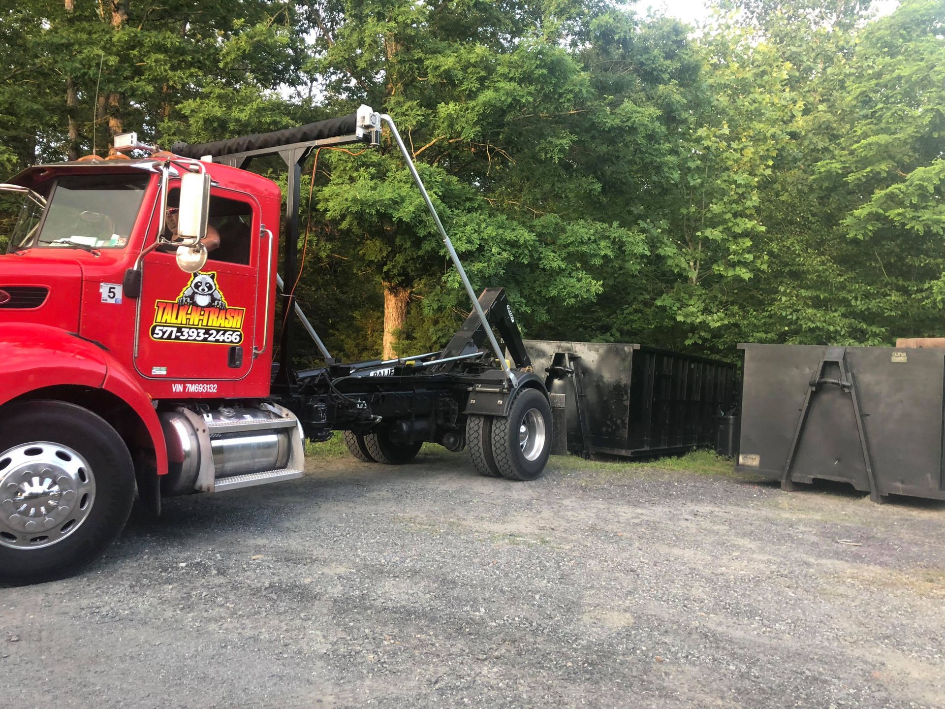 Heavy-duty dumpster rental for land clearing project in Fauquier County, VA