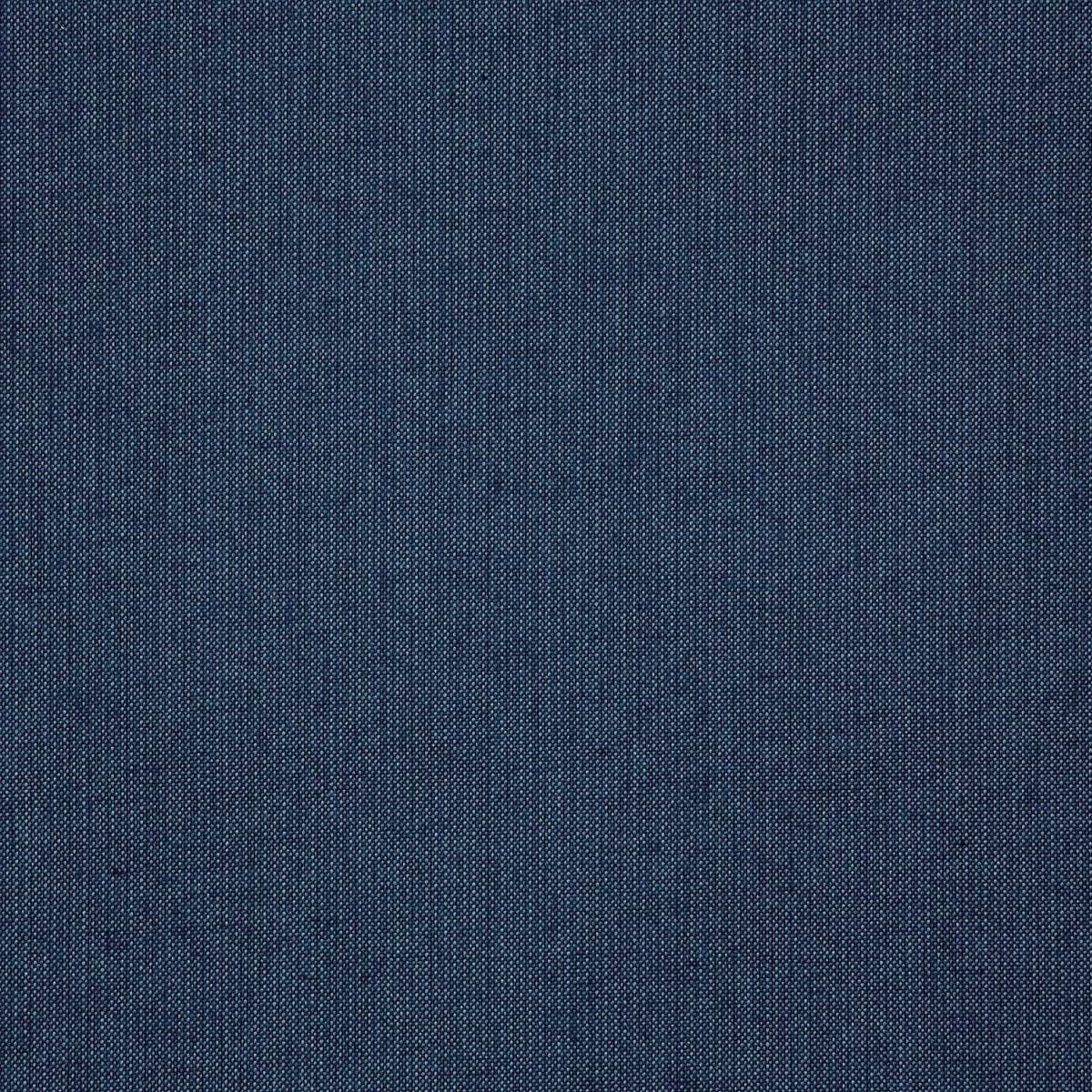 A close up of a blue denim fabric texture.