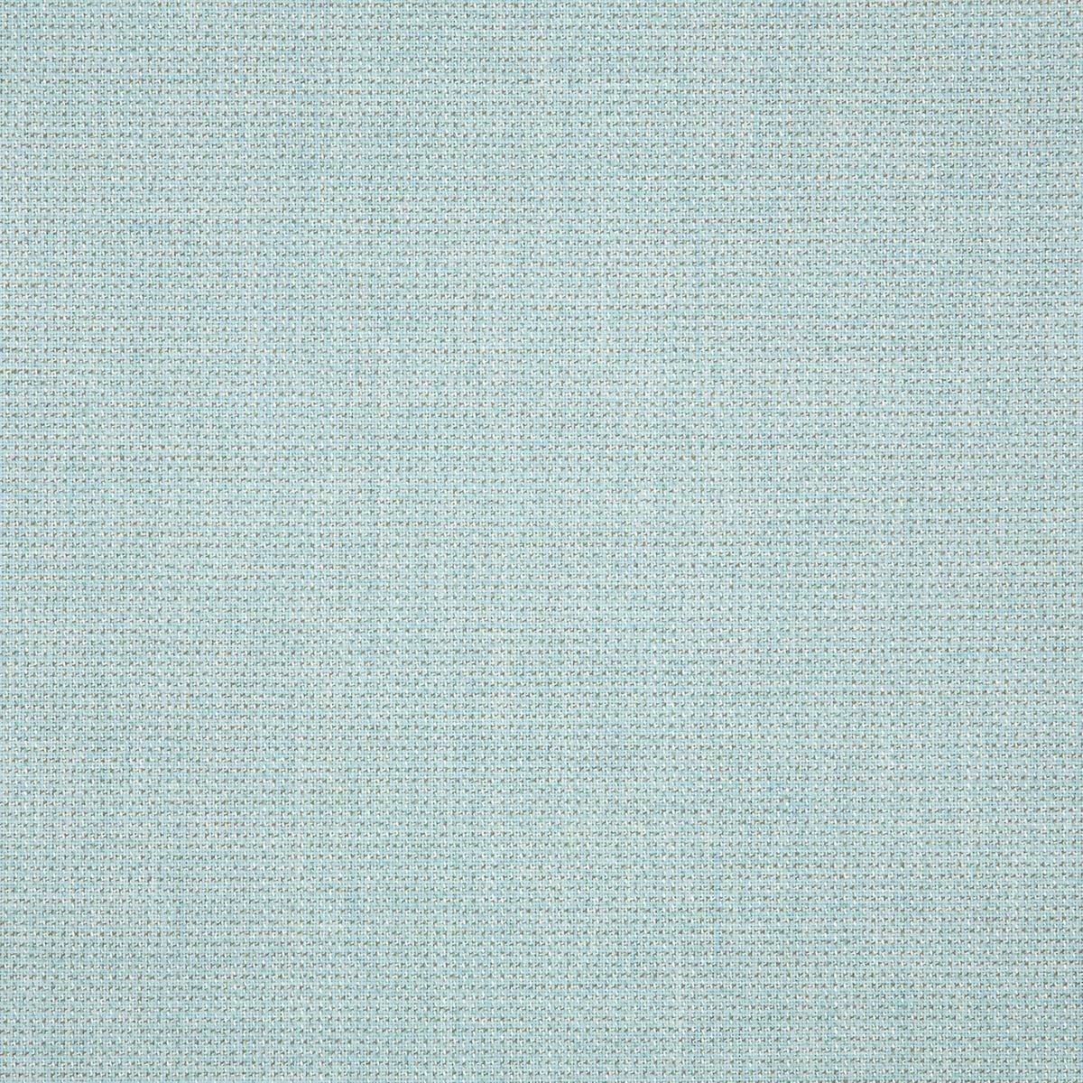 A close up of a light blue fabric with a striped pattern.