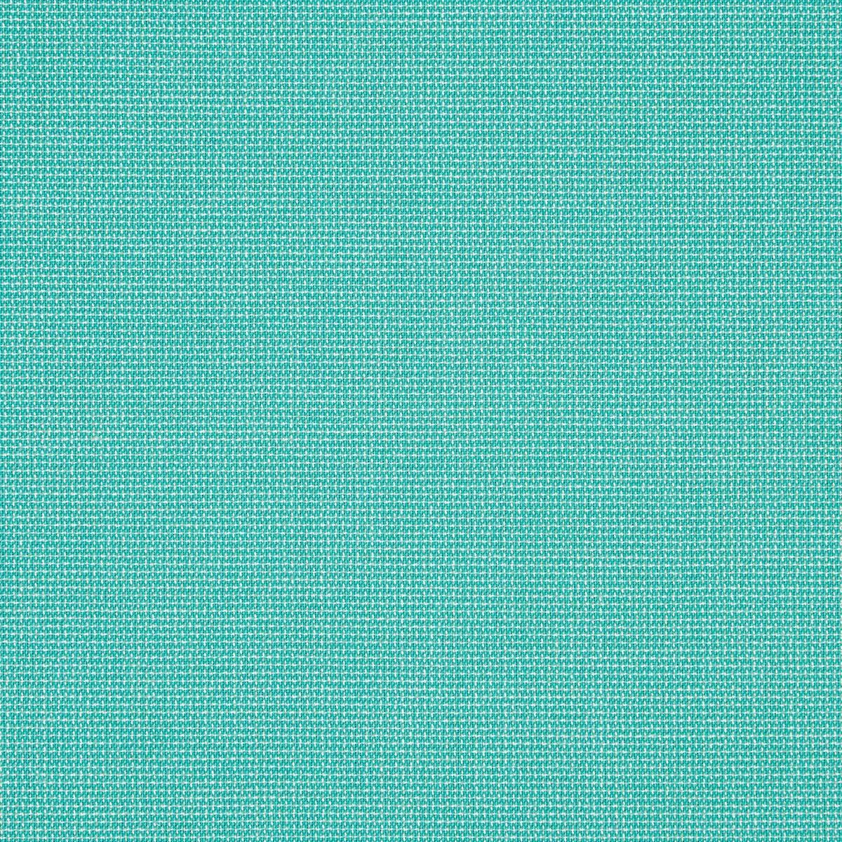 A close up of a turquoise fabric with a checkered pattern.