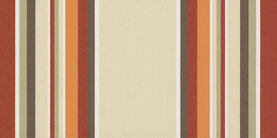 A close up of a colorful striped fabric.