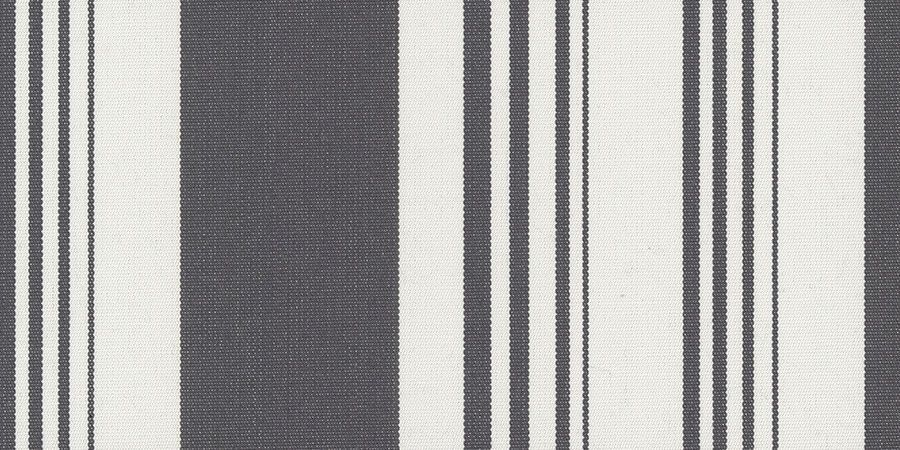 A close up of a black and white striped fabric.