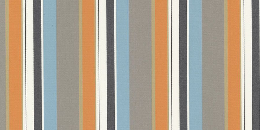A seamless pattern of orange , blue , gray and white stripes on a white background.