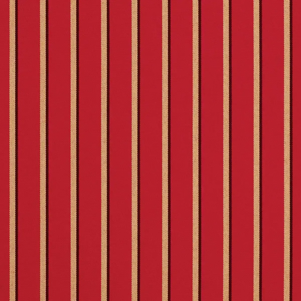 CLOSE-UP OF SUNBRELLA FABRIC CUSHION COLOR 5603 - HARWOOD CRIMSON