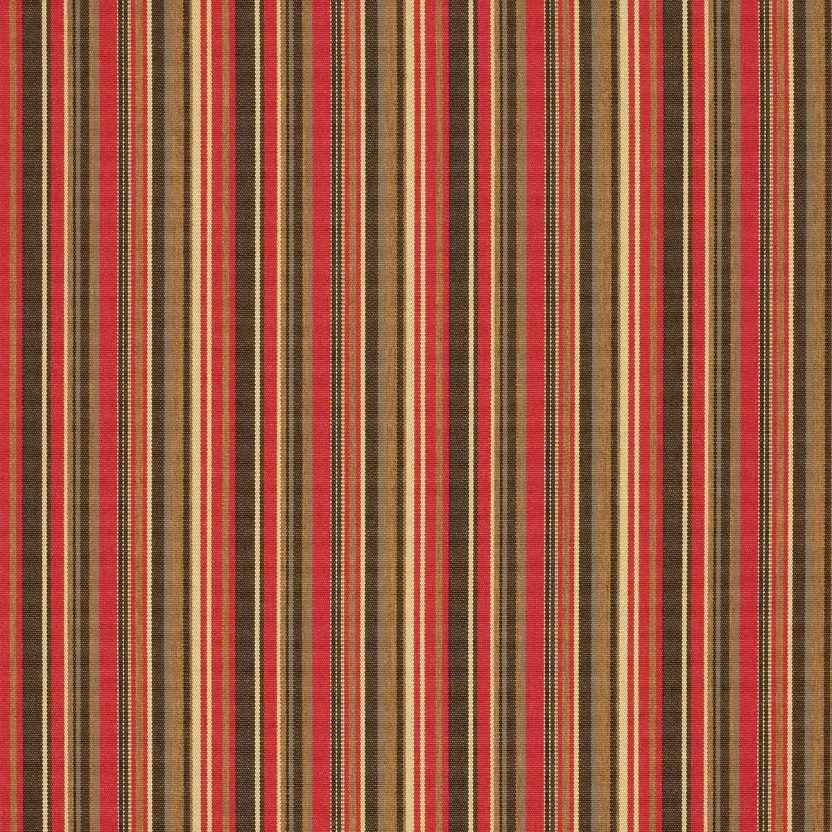 A close up of a red and brown striped fabric 56059 - Dorsett Cherry