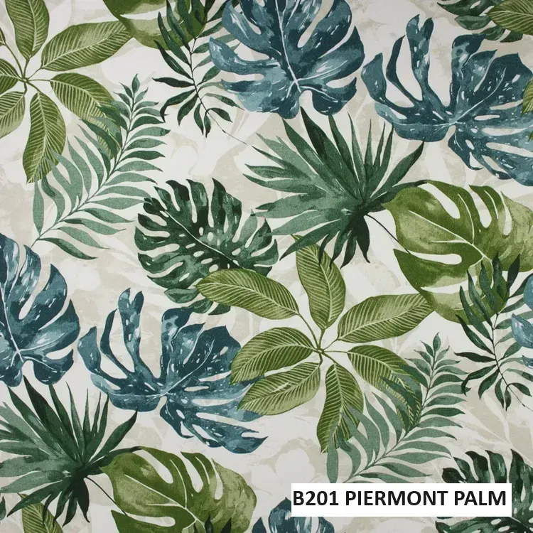 FABRIC CLOSE-UP OF CUSHION COLOR B201-PIERMONT-PALM