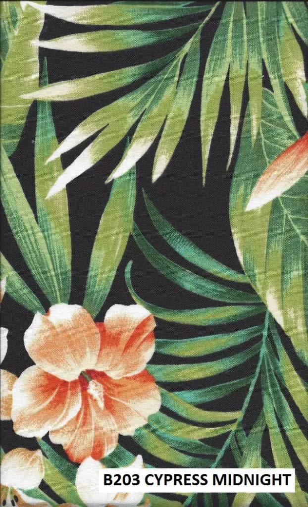 Polyester: B203 Cypress Midnight fabric close-up