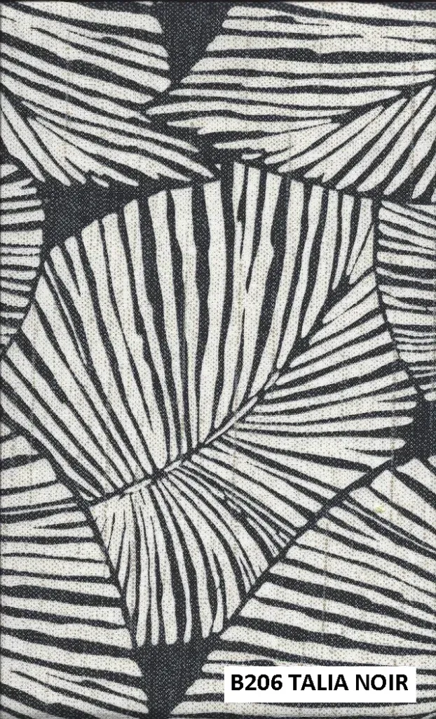Polyester: B206 Talia Noir fabric close-up