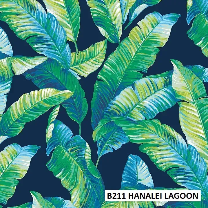Polyester: B211 - Hanalei Lagoon fabric close-up