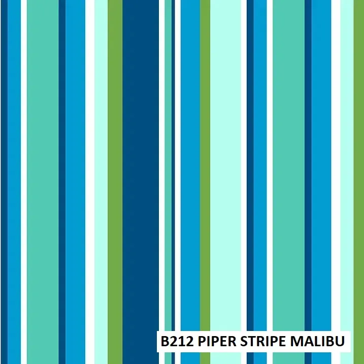 Polyester: B212 Piper Stripe Malibu fabric close-up